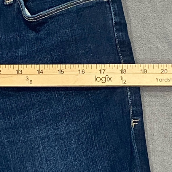 Frame Le Skinny De Jeanne Ripped Crop Skinny Jeans, Size 32  Blue New With Tags - Picture 6 of 14